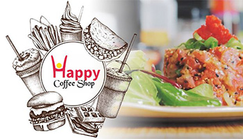 
Happy coffee shop